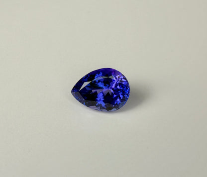 PG-T802-27 Tanzanite 8.1 x 11.3 MM Pear 3.45cts