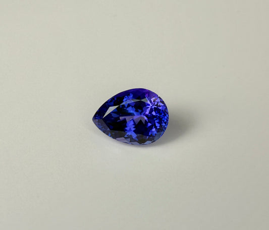 PG-T802-27 Tanzanite 8.1 x 11.3 MM Pear 3.45cts
