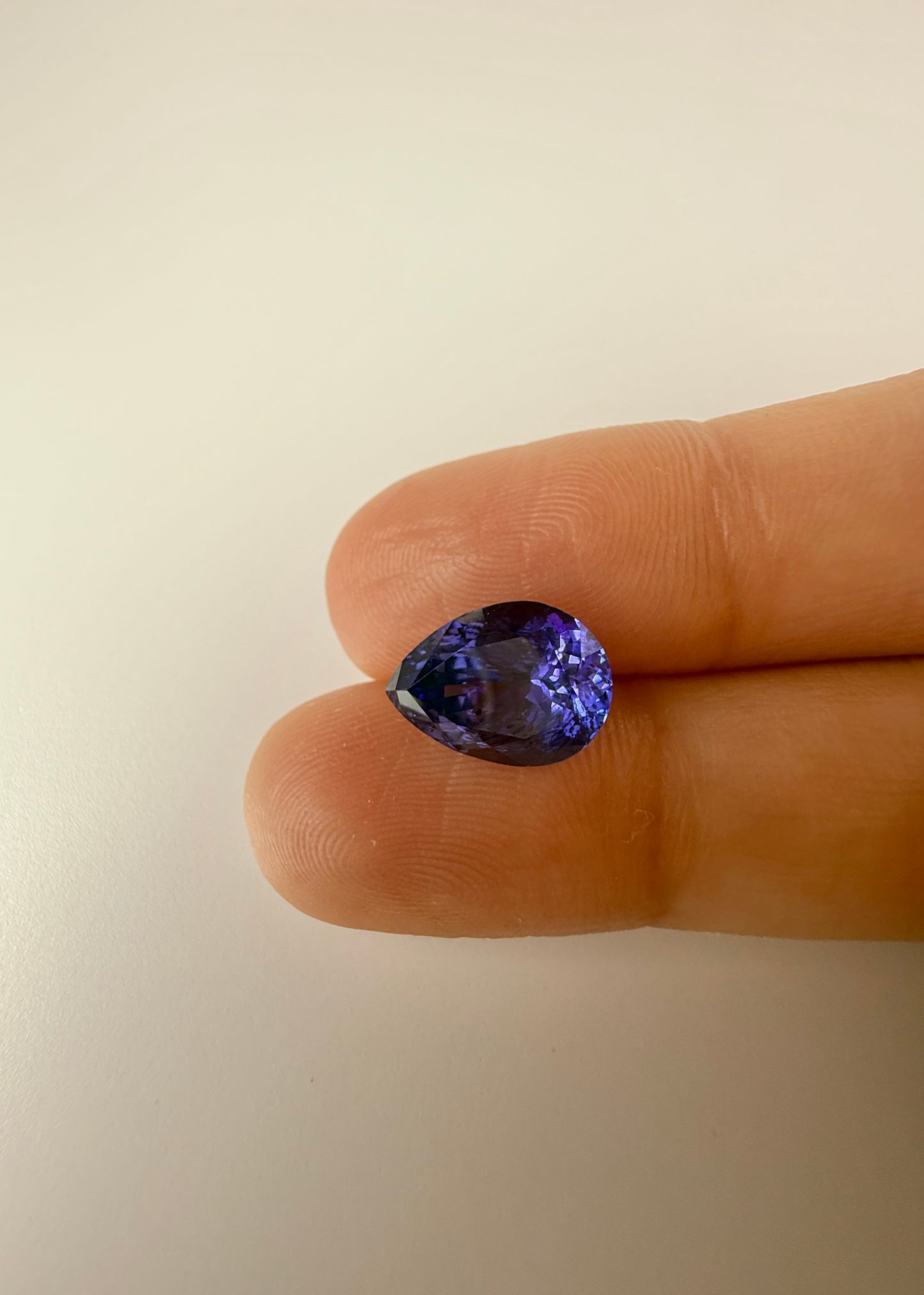 PG-T802-27 Tanzanite 8.1 x 11.3 MM Pear 3.45cts
