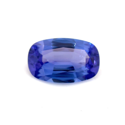 PG-TZBS-118 Tanzanite 7.6 x 12.1 MM Cushion 2.93cts