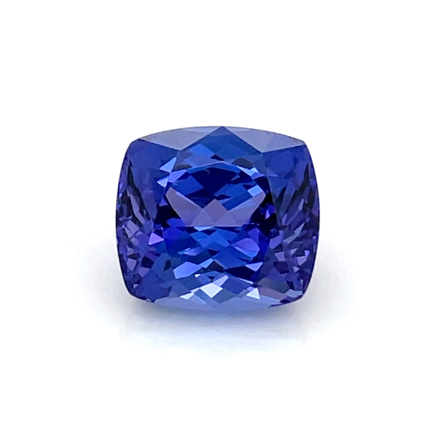 PG-TZBS-128 Tanzanite 11.7 x 12.9 MM Cushion 11.7cts