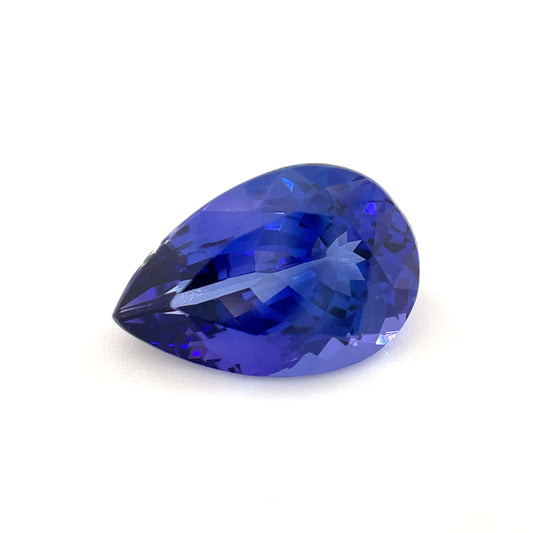 PG-TZBS-157 Tanzanite 8.99 x 13.49 MM Pear 4.98cts