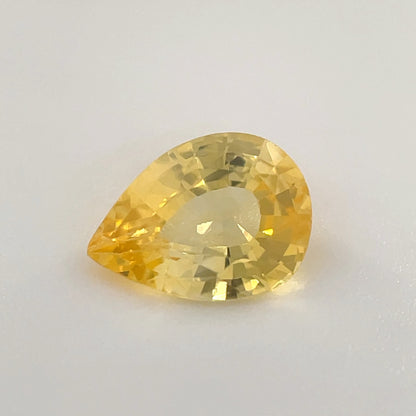 PG-YSABS-33 Yellow Sapphire 6 x 8.3 MM Pear