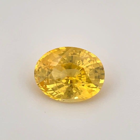PG-YSABS-35 Yellow Sapphire 5.8 x 7.4 MM Oval