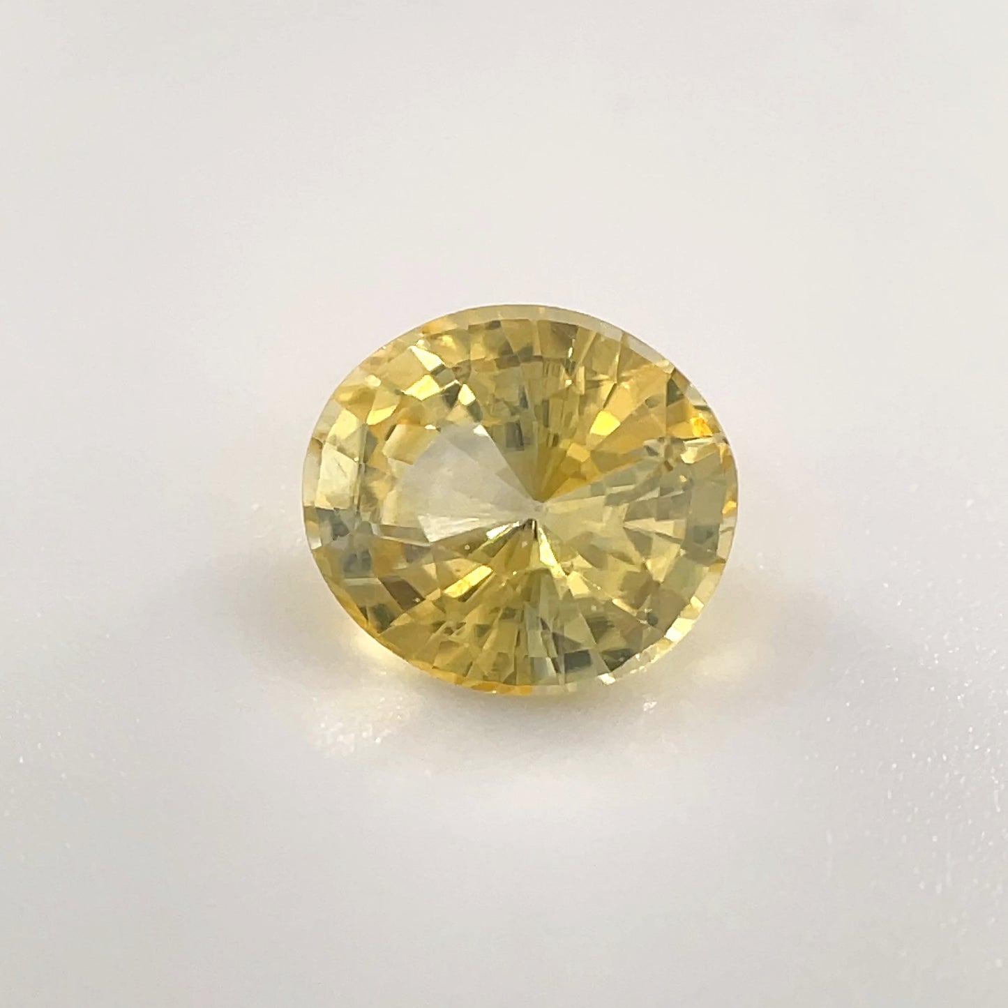 PG-YSABS-38 Yellow Sapphire 6.4 x 7.1 MM Oval