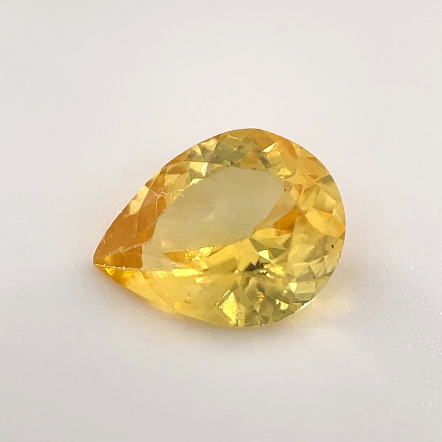 PG-YSABS-44 Yellow Sapphire 6.8 x 8.8 MM Pear
