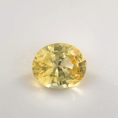 PG-YSABS-7 Yellow Sapphire 5.4 x 6.6 MM Oval