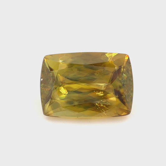 PG-RC1-1-WO Madagascar Sphene 10 x 14.5 MM Cushion 8.23cts