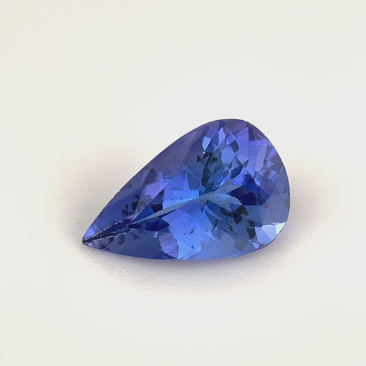 PG-R-M60 Tanzanite 6.7 x 8.8 MM Pear 1.08cts