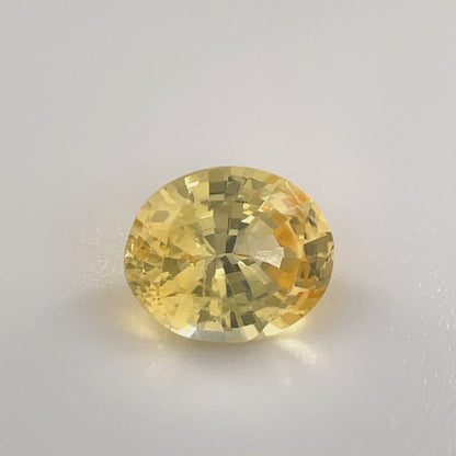 PG-YSABS-7 Yellow Sapphire 5.4 x 6.6 MM Oval