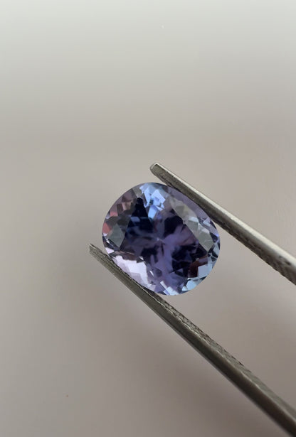 PG-1-59 Tanzanite 9.5 x 8.0 MM Cushion 3.09cts