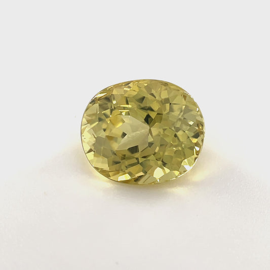 PG-116-29-MW Tunduru Chrysoberyl 7.9 x 9.3 MM Oval 3.44cts