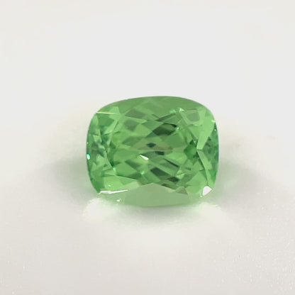 PG-312-14-1 Merelani Mint Garnet 5.4 x 6.5 MM Cushion 1.22cts