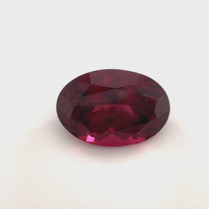 PG-121-247 Rhodolite Garnet 7.6 x 11.0 MM Oval 3.91cts