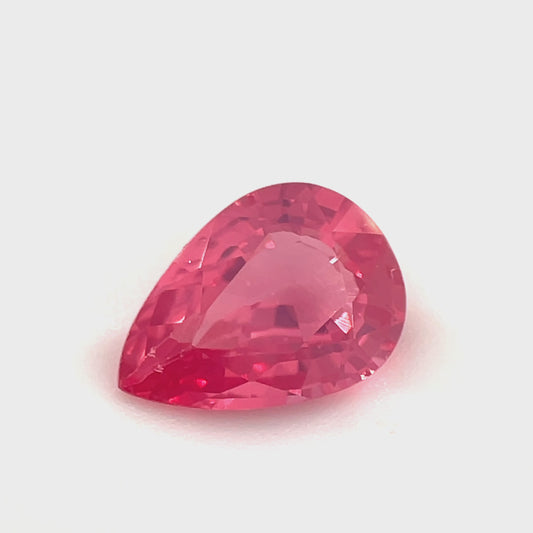 PG-SPBS-74 Mahenge Spinel 6 x 8.5 MM Pear 1.22cts