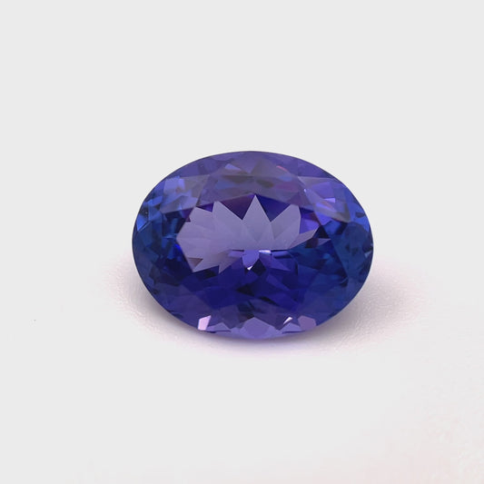 PG-AMT6-3 Tanzanite 8.7 x 11.2 MM Oval 3.77cts