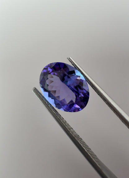 PG-78-58 Tanzanite 8.1 x 10.6 MM Oval 3.25cts