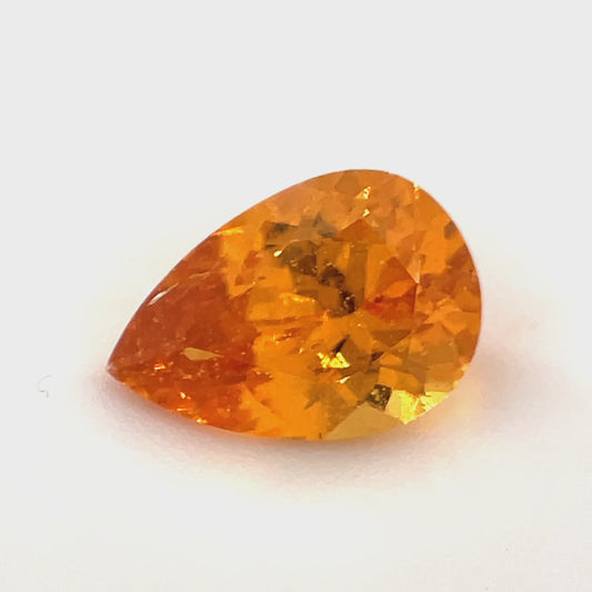 PG-190-50 Spessartite 5.6 x 8.1 MM Pear 1.14cts