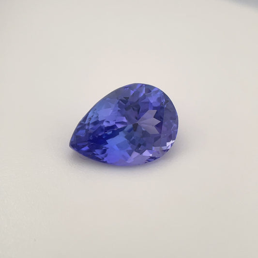 PG-86-178 Tanzanite 8.1 x 11.3 MM Pear 3.66cts