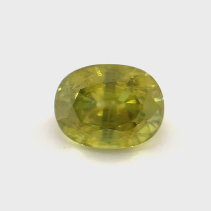 PG-169-101-EO Sphene 7.5 x 9.7 MM Oval 3.23cts