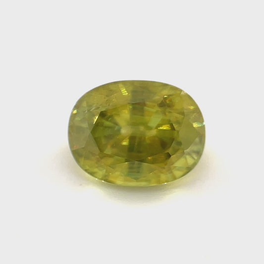 PG-169-101-EO Sphene 7.5 x 9.7 MM Oval 3.23cts