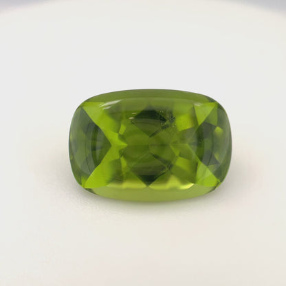 PG-BMI-5-VJ Burmese Peridot 10.1 x 14.7 MM Cushion 8.47cts