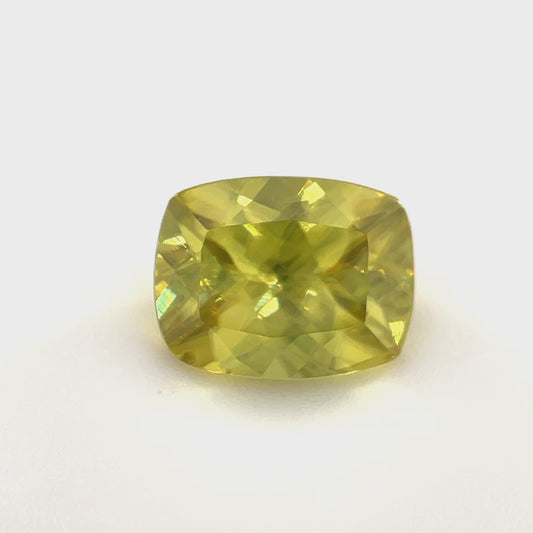PG-I609-111-WO Zimbabwe Sphene 7.1 x 9.1 MM Cushion 2.52cts