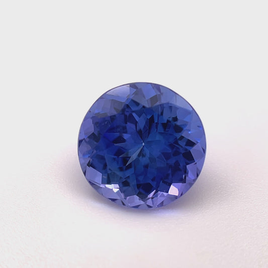 PG-TZBS-76 Tanzanite 8.8 MM Round 3.1cts