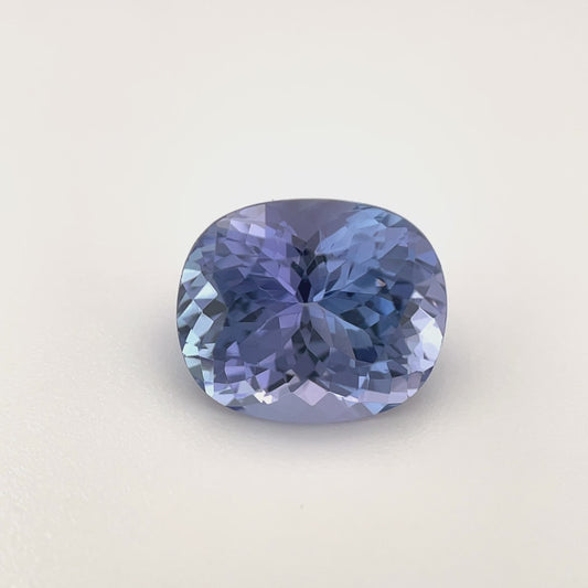 PG-1-59 Tanzanite 9.5 x 8.0 MM Cushion 3.09cts