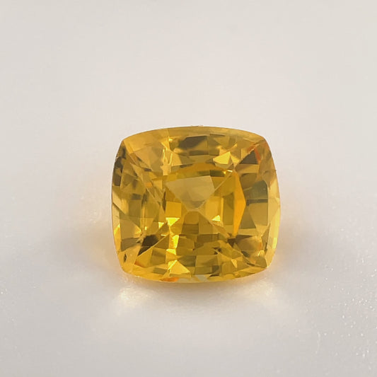 PG-YSABS-45 Yellow Sapphire 6.1 x 6.6 MM Cushion