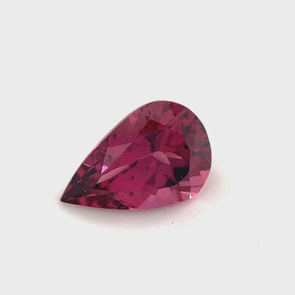 PG-179-61 Rhodolite Garnet 6 x 8.9 MM Pear 1.46cts