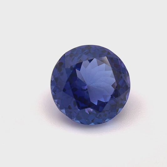 PG-302-14-1 Tanzanite 9.6 MM Round 4.44cts