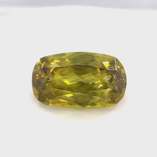 PG-RC1-5-WO Madagascar Sphene 11 x 18 MM Cushion 12.29cts