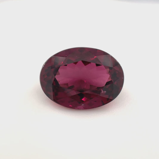 PG-306-3-WOX Rhodolite Garnet 10.8 x 14.4 MM Oval 8.42cts