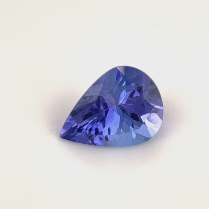 PG-XX-348 Tanzanite 5.9 x 7.9 MM Pear 1.04cts