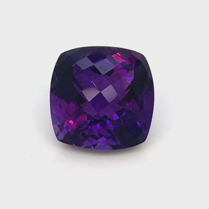 PG-298-78-WO Rwanda Amethyst 15.9 MM Cushion 18.68cts