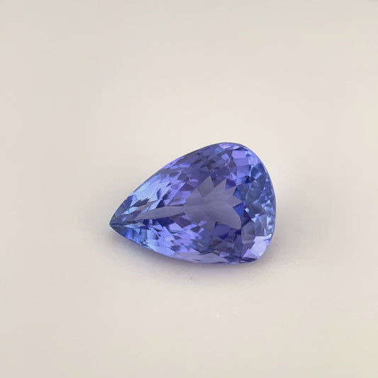 PG-86-110-2 Tanzanite 7.8 x 10.8 MM Pear 3.17cts
