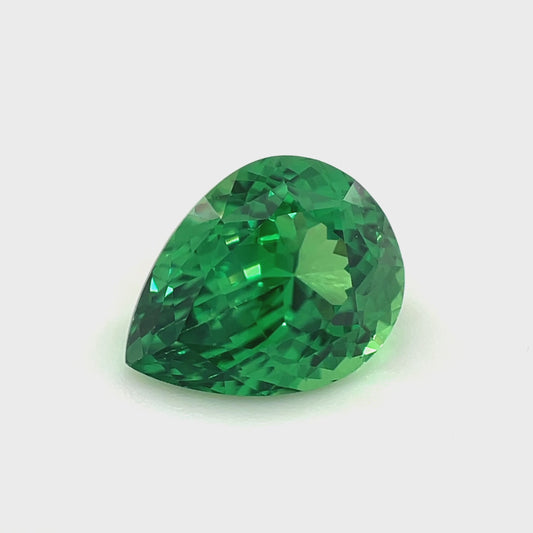 PG-292-55-1 Tsavorite 7.3 x 9.3 MM Pear 2.25cts