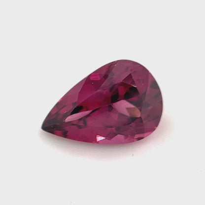 PG-179-128-MW Rhodolite Garnet 5.8 x 8.3 MM Pear 1.54cts