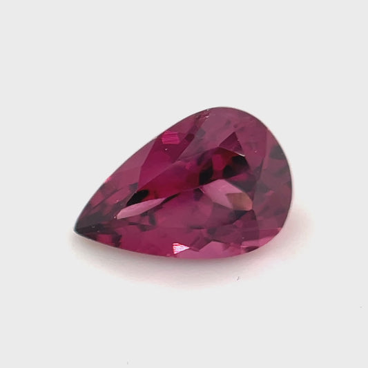 PG-179-128-MW Rhodolite Garnet 5.8 x 8.3 MM Pear 1.54cts
