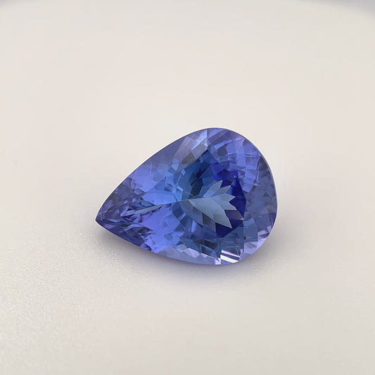 PG-88-18 Tanzanite 9.1 x 12.1 MM Pear 3.99cts