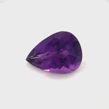 PG-298-42-MO Rwanda Amethyst 10.2 x 13.9 MM Pear 4.74cts