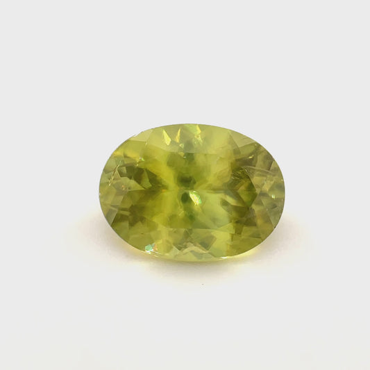 PG-PCZS-16-WO Sphene 8.6 x 11.6 MM Oval 4.08cts