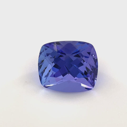 PG-T802-6 Tanzanite 6.2 x 7.2 MM Cushion 1.72cts