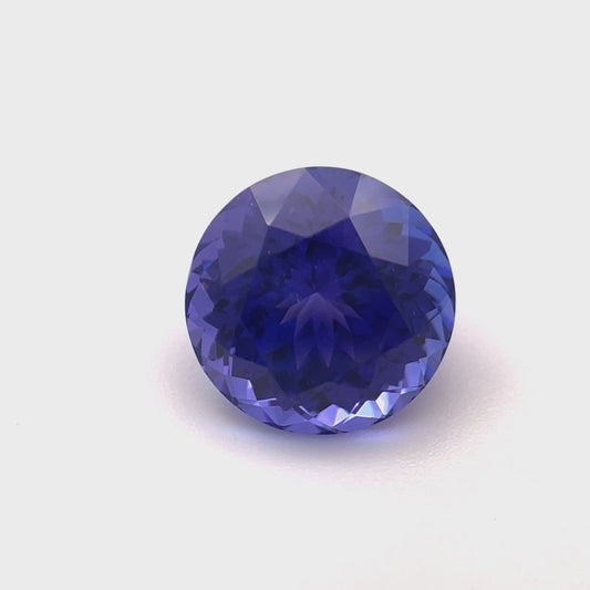 PG-T711-21 Tanzanite 9 MM Round 3.66cts