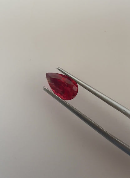 PG-209-2-1 Mahenge Spinel 5.7 x 9.2 MM Pear 1.62cts