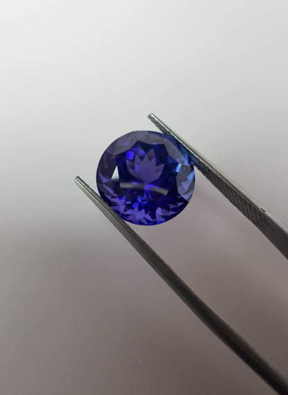 PG-324-6-81 Tanzanite 12.4 MM Round 9.67cts