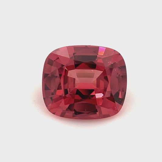 PG-T1003-1 Malaya Garnet 7.7 x 8.8 MM Cushion 2.8cts