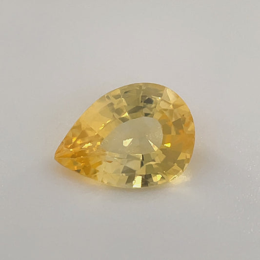 PG-YSABS-33 Yellow Sapphire 6 x 8.3 MM Pear