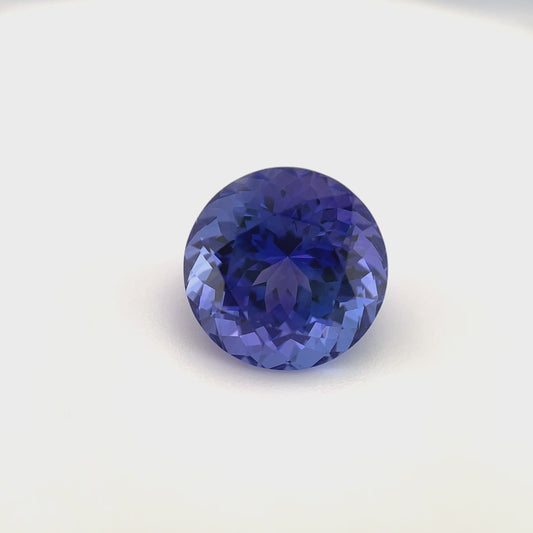 PG-T802-36-JO Tanzanite 9.8 MM Round 4.67cts